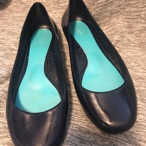Oka B navy flats, size 8